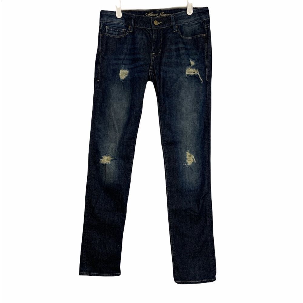 Mavi Emma Relax Straight Leg Distressed Denim